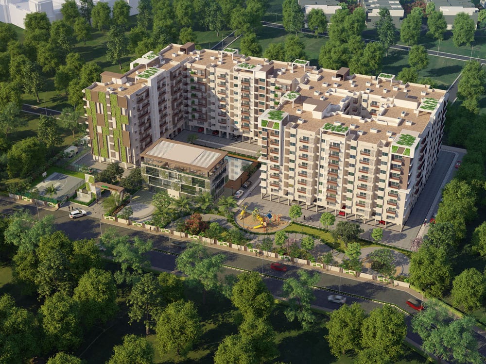 Green Boulevard aerial view