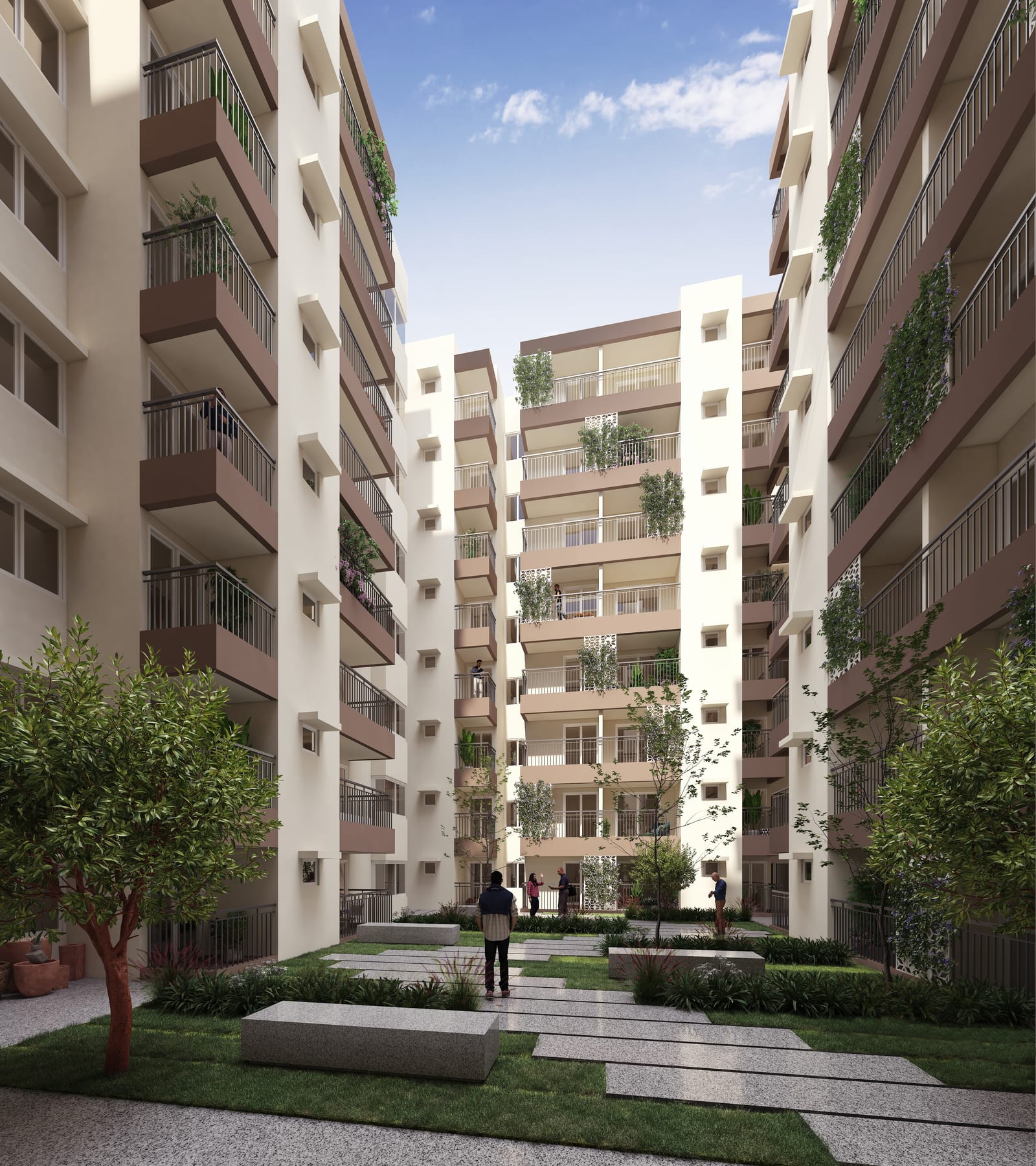 Green Boulevard central courtyard